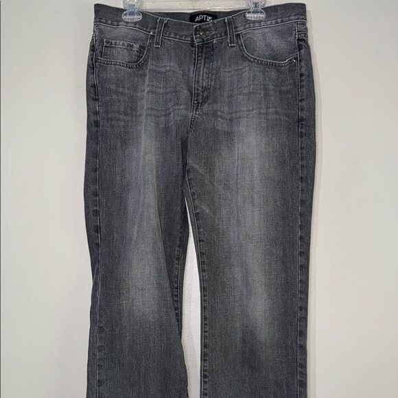 Apt. 9 Gray Straight Jeans with Vintage Appeal - Picture 1 of 11